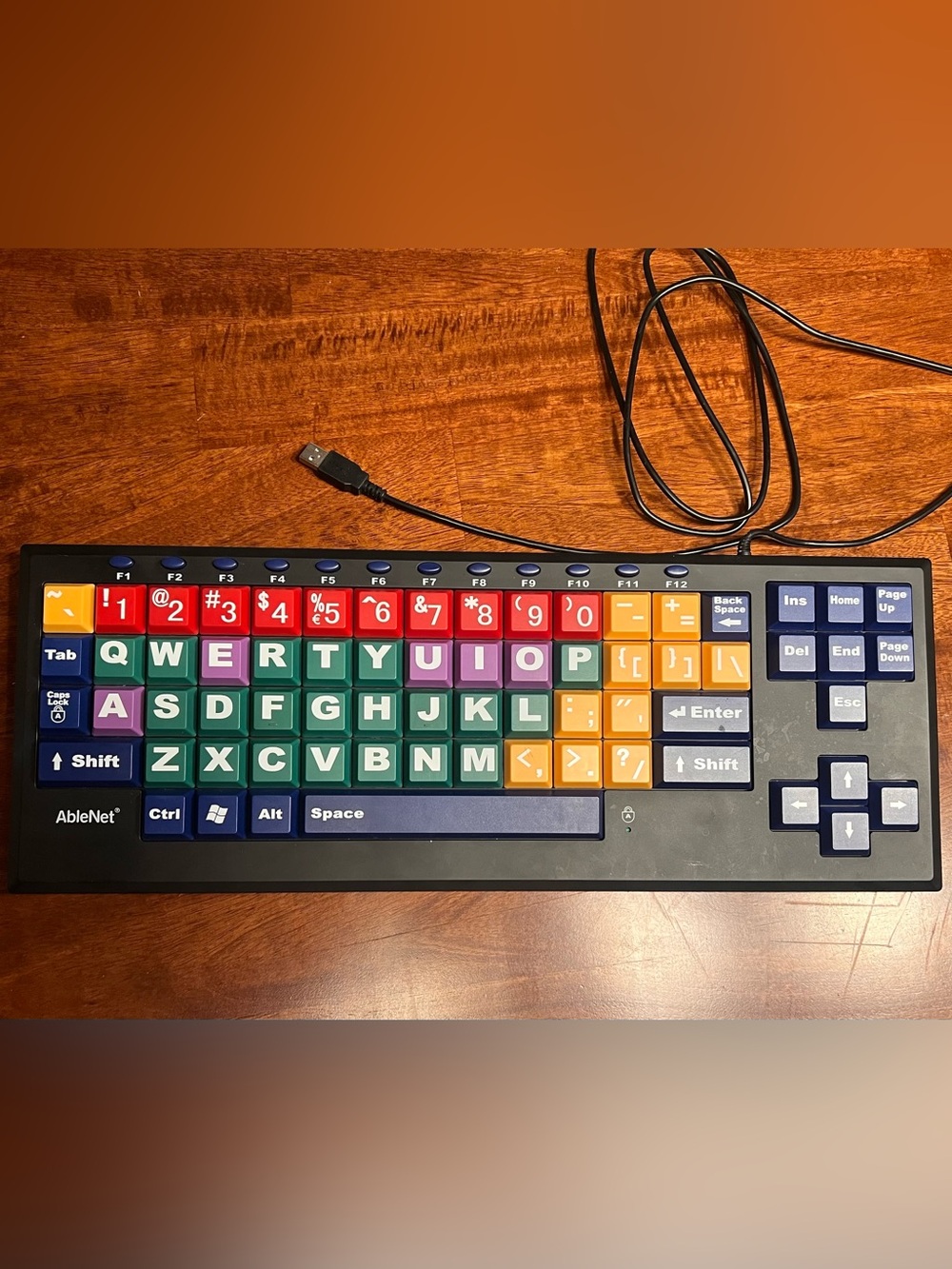 AbleNet KinderBoard Large Print
Keyboard Color Coded Keys TESTED WORKS